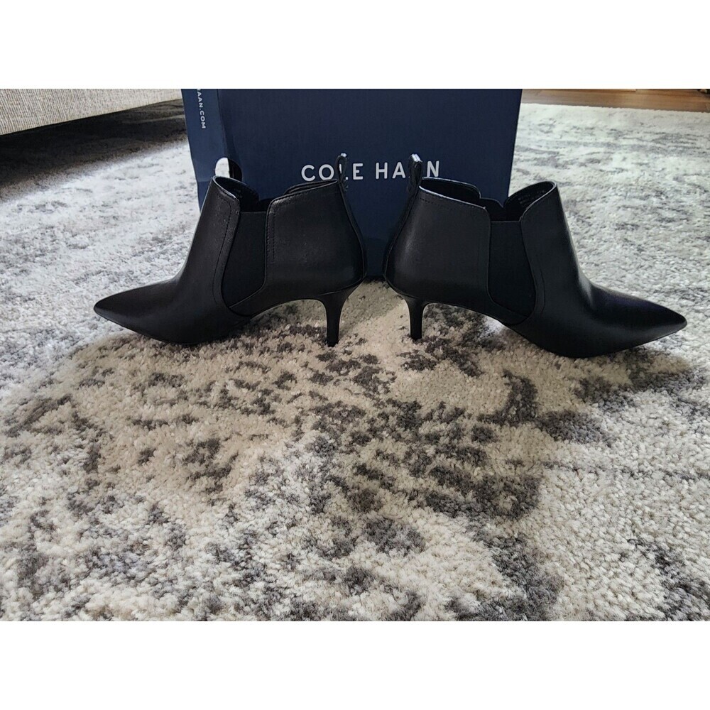 NEW Cole Haan Neely Shootie Women’s Heeled Chelsea Boots 5B Black MSRP $115 - Picture 3 of 8